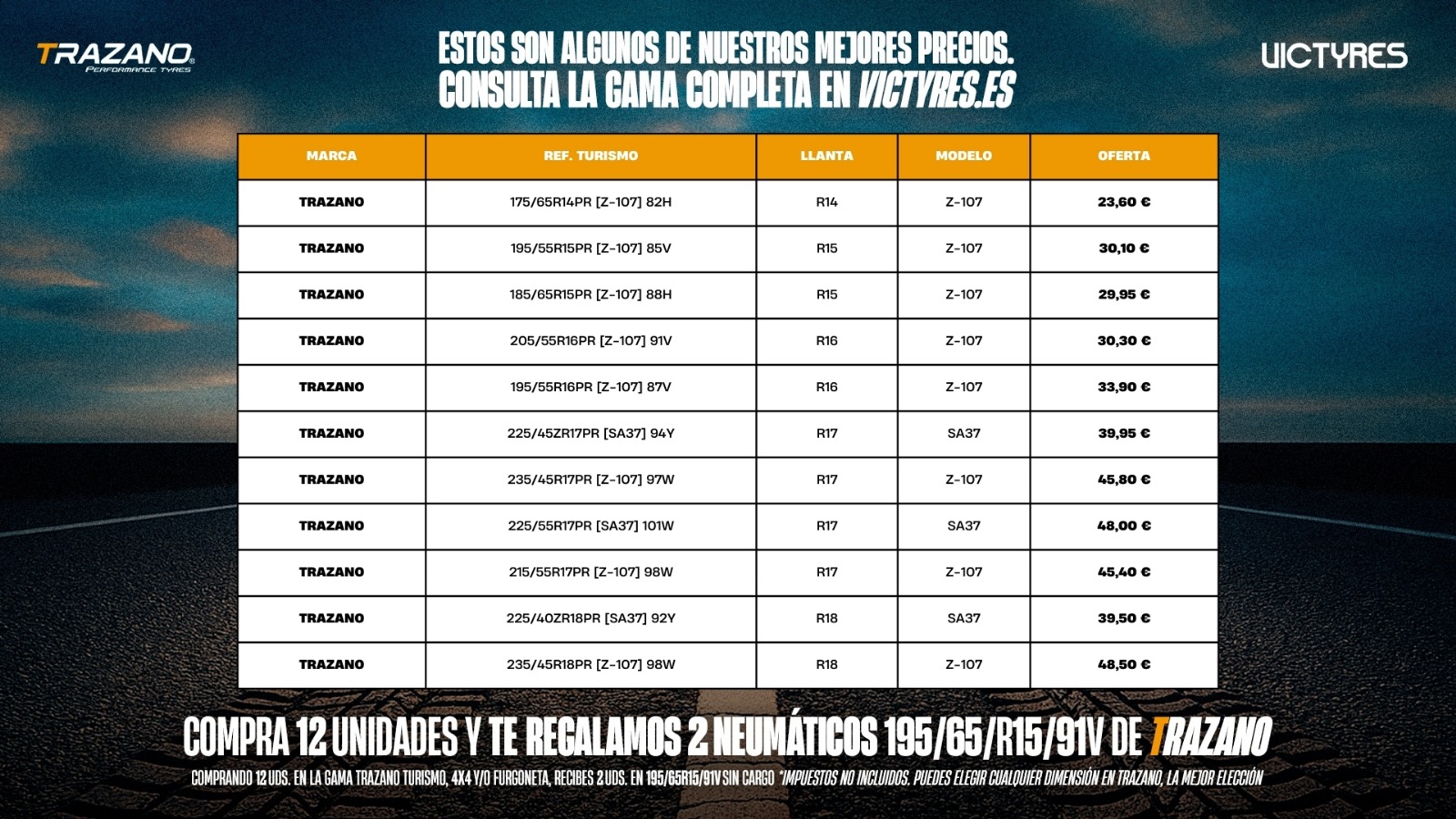 Oferta Trazano Abril Victyres